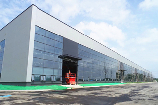 Curtain Wall Construction Steel Building For Industry Workshop 