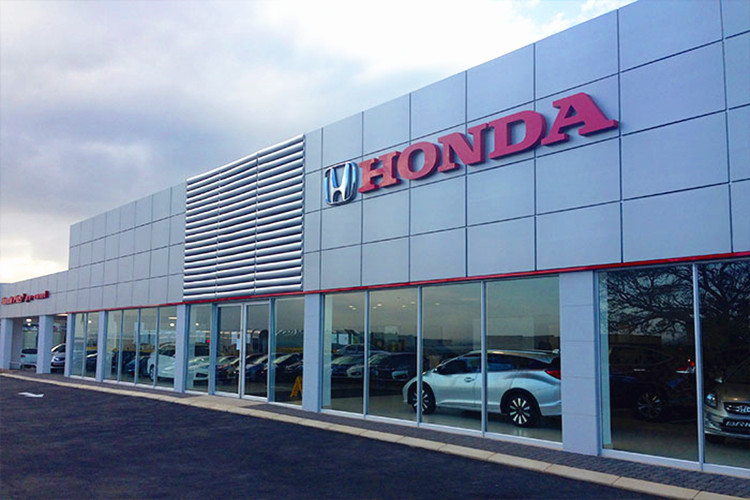 HONDA Motors Showroom With Steel Structure Frame For Car Sales Buy