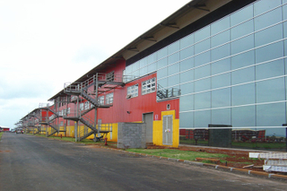 Customized Steel Structure Workshop With Glass Curtain Wall