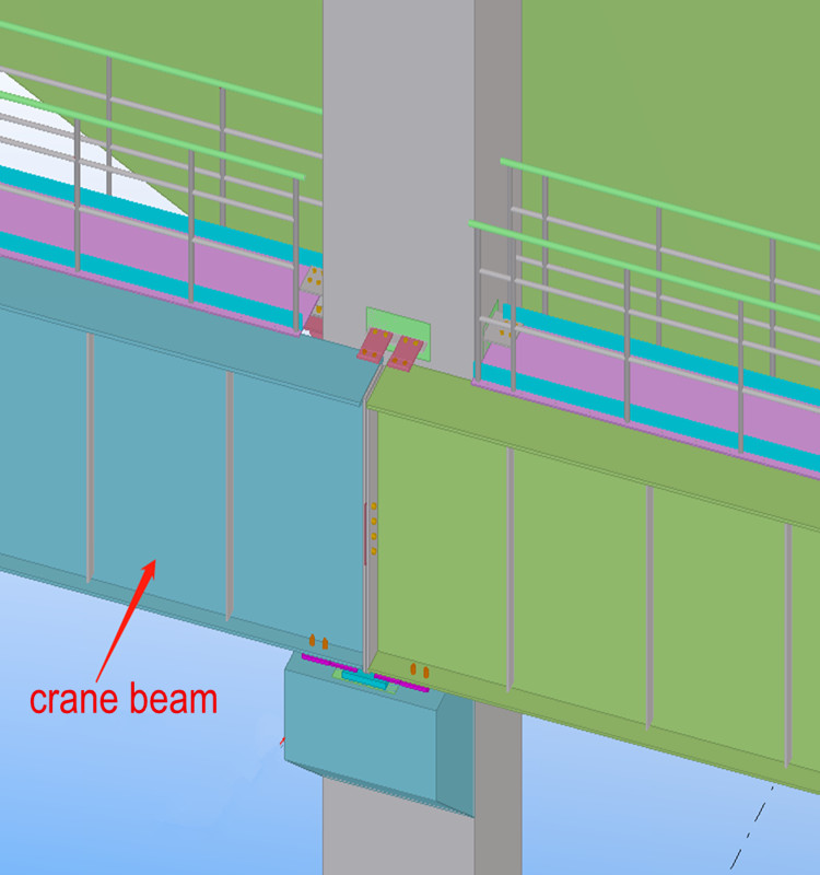 Crane Beam in Steel Structure Building - Qingdao Xinguangzheng Steel ...